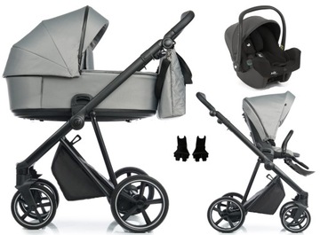 WÓZEK ROAN IVI FOTELIK JOIE I-SNUG2 3w1 CLOUD GREY