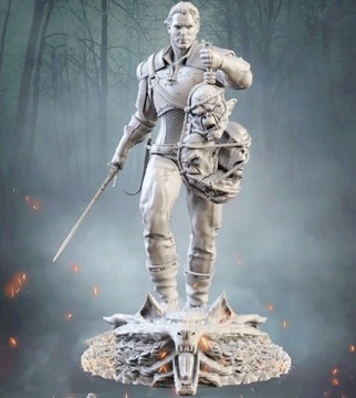 Фигурка Цири из смолы с принтом Ведьмак 10 см