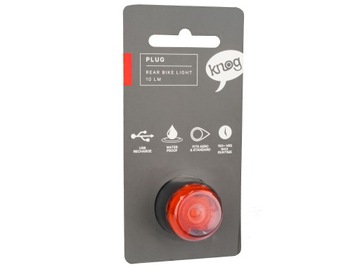 ЗАДНЯЯ ВЕЛОСИПЕДНАЯ ФОНАРЬ KNOG PLUG 5 РЕЖИМОВ 10 лм С ЗАРЯДКОЙ от USB