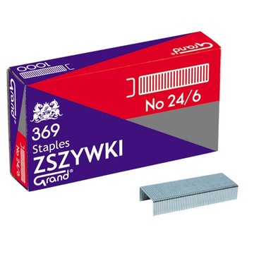 ZSZYWKI BIUROWE GRAND 24/6 1000 SZTUK