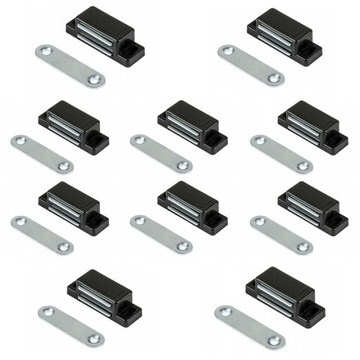 MAGNES MEBLOWY ZAMEK MAGNETYCZNY ZATRZASK MEBLOWY DO DRZWICZEK DO SZAFEK 10