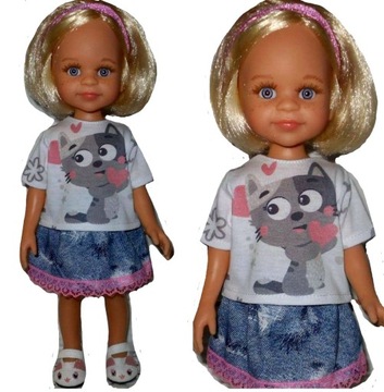 T-shirt dla lalki Paola Reina 32cm