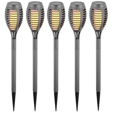POCHODNIA LAMPA SOLARNA PŁOMYKI 12 LED 5 SZT.