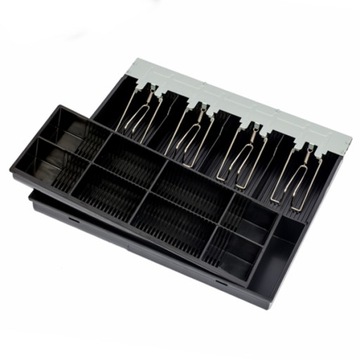 КАССОВЫЙ ЯЩИК ДЛЯ ДЕНЕГ, СЪЕМНЫЙ ОРГАНАЙЗЕР, 4 И 8 ОТДЕЛЕНИЙ, ЧЕРНЫЙ