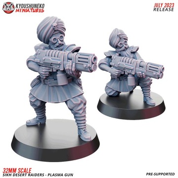 Plasma Gun Sikh Desert Raiders x2 Kyoushuneko Mini