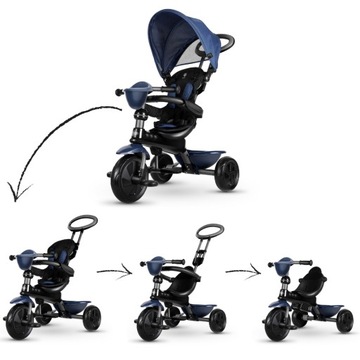 ROWEREK TRÓJKOŁOWY DUŻY JEŹDZIK PCHACZ DLA DZIECKA 4w1 COSY KOŁA EVA KOSZYK