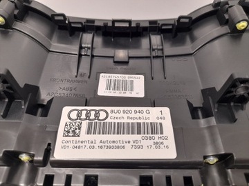 AUDI Q3 8U BENZÍN 2016R PŘÍSTROJOVÁ DESKA BUDÍK EVROPA 8U0920940G SUPER STAV