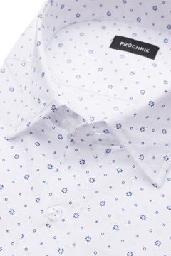 Рубашка мужская белая с микро узором Próchnik PM18 M