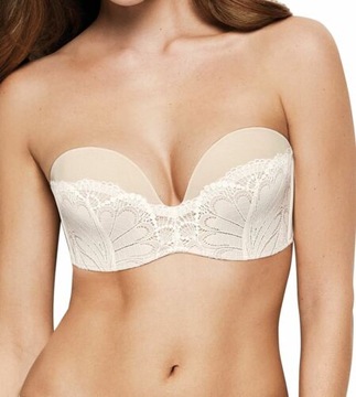 Biustonosz Wonderbra Ultimate Strapless Ivory- 80G