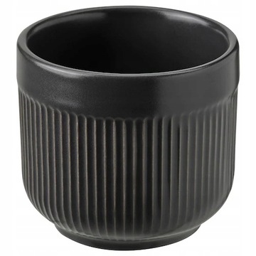 OSŁONKA DONICZKI CERAMICZNA CZARNA 6 CM GRADVIS malutka mini