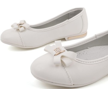 Białe Balerinki Buty Komunijne r.33 (86)
