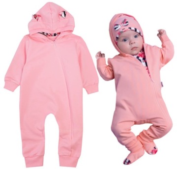 KOMBINEZON DRESOWY PAJAC BAWEŁNA róż 80 L504