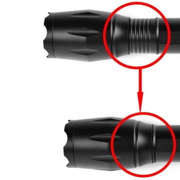 СВЕТОДИОДНЫЙ ТАКТИЧЕСКИЙ ФОНАРЬ С АЛЮМИНИЕВЫМ ЗУМОМ USB Powerbank + КАБЕЛЬ MICRO-USB