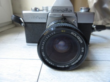 КАМЕРА MINOLTA SRT-100X SOLIGOR 200MM МАКРО ОБЪЕКТИВ UNIKAT В ОЧЕНЬ ХОРОШЕМ СОСТОЯНИИ