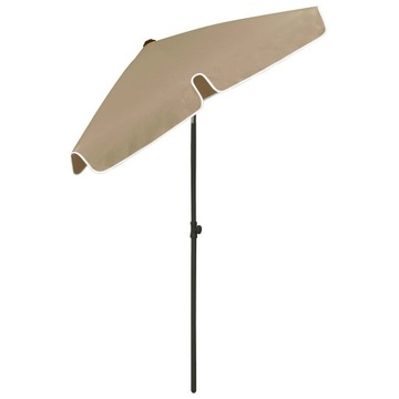 PARASOL PLAŻOWY, TAUPE, 180X120 CM