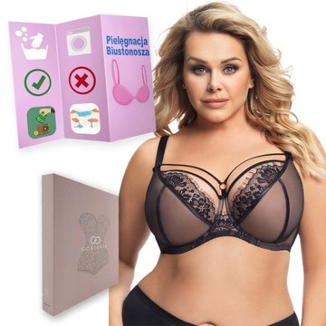 Biustonosz GORSENIA K496 PARADISE czarny 85F