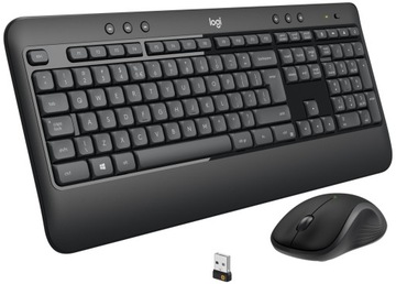 WYPRZ! Pozwrotowa klawiatura i mysz LOGITECH MK540 QWERTZ BRAK ADAPTERA USB