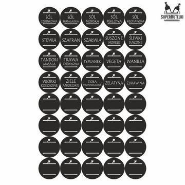 Наклейки для специй ЭТИКЕТКИ для банок 200 шт SPICE