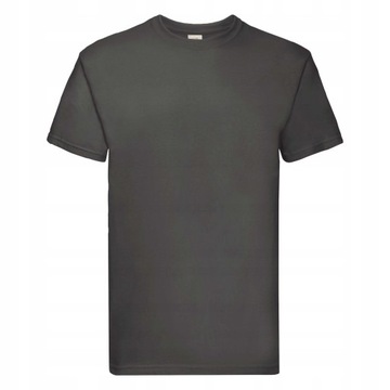 KOSZULKA T-SHIRT FRUIT OF THE LOOM PREMIUM GRAFITOWA XL