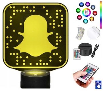 Lampka na biurko Snapchat 16kolorów LED PLEXIDO