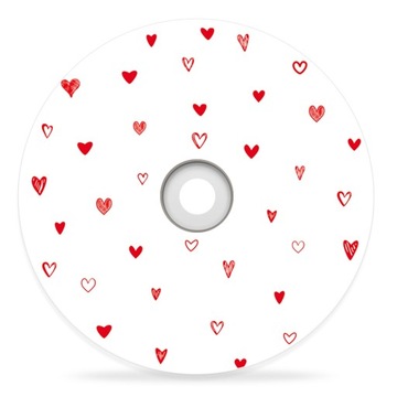 Płyta DVD z nadrukiem LOVE Walentynki Ślub Miłość Serca Serduszka Zakochani