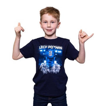 KOSZULKA DZIECIĘCA LECH POZNAŃ LOKOMOTYWA R.128CM