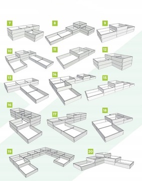 Садовые ящики для овощей, приподнятая грядка, бетонный огород