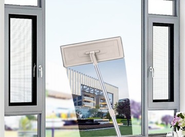 ПЛОСКАЯ ШВАБРА, ДВУХКАМЕРНОЕ ВЕДРО, СКРЕПКА + 2 КАРТРИДЖА