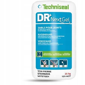 Szary granit piasek polimerowy fuga Techniseal NextGel 25kg