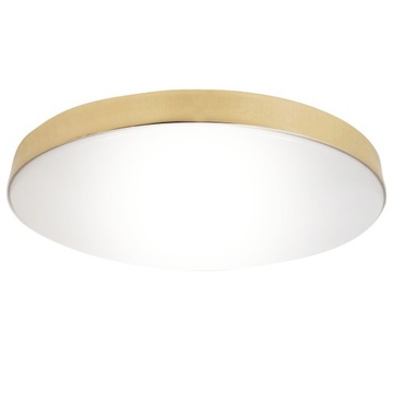 Plafon LED złoty okrągły natynkowy 15W 4000K lampa łazienkowa do garderoby
