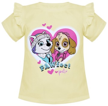 T-SHIRT Dziewczęcy Krótki Rękaw Kreskówka Bajka Bawełna r 122 3895