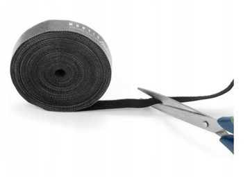 ORGANIZER NA KABLE OPASKA TAŚMA RZEPOWA RZEP DO KABLI 5M REGULOWANA