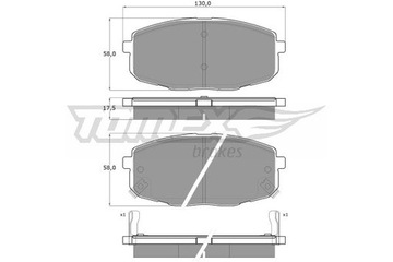 КОЛОДКИ ТОРМОЗ. HYUNDAI I30 / KIA CEE'D 