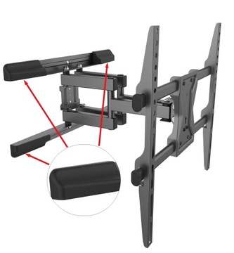 Сверхпрочный кронштейн для телевизора 50, 55, 65, 75, 80 дюймов, вешалка для телевизора с решеткой