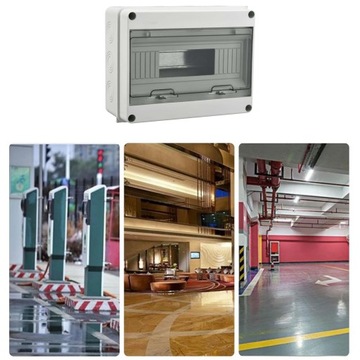 РАСПРЕДЕЛИТЕЛЬНАЯ КОРОБКА НАВЕРХНЕГО МОНТАЖА 12-МОДУЛЬНАЯ КОРОБКА ПРЕДОХРАНИТЕЛЕЙ IP65