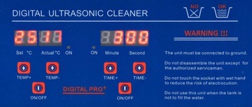 УЛЬТРАЗВУКОВАЯ ВАННА ДЛЯ МОЙКИ СТАЛЬНЫХ ДЕТАЛЕЙ С КОРЗИНОЙ 22л 480Вт + ЖИДКОСТЬ 5л