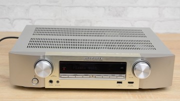 Zadbany amplituner 5.2 do kina domowego Marantz srebrny z HDMI + pilot