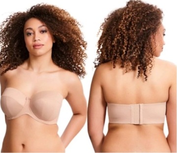 75FF 34FF Sculptresse Dana biustonosz strapless samonośny beżowy