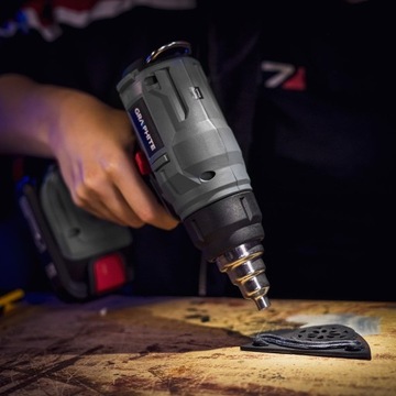 GRAPHITE OPALARKA18V 550st + 3 dysze ENERGY+ bez akumulatora 58G082