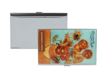 Wizytownik etui na wizytówki elegancki V. van Gogh Słoneczniki CARMANI