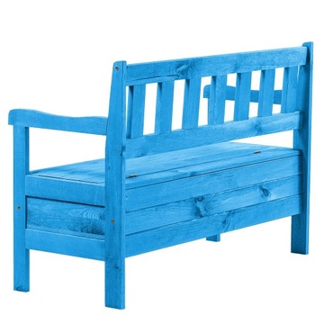 ДЕРЕВЯННАЯ ПАРКОВАЯ САДОВАЯ СКАМЬЯ СО СПИНКОЙ 120 СМ ТЕРРАСА С КОРОБКОЙ