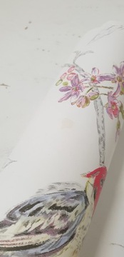 ОБОИ ДЛЯ СТЕН, ВЕТКИ, ПТИЦЫ, ЦВЕТЫ, ДЕКОР HOLDEN