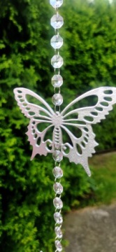 ДЕКОР БАБОЧКИ СТЕКЛЯННЫЕ КРИСТАЛЛЫ С ЭФФЕКТОМ РАДУГИ