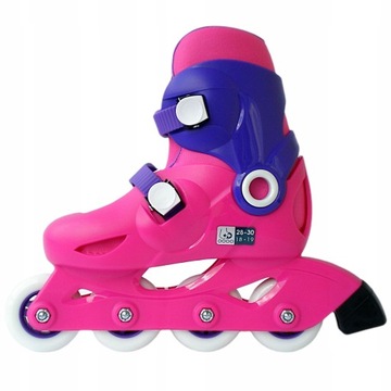 Rolki Kid Rosa dla dzieci zapinane na klamry 3x regulowane r. 28-29-30