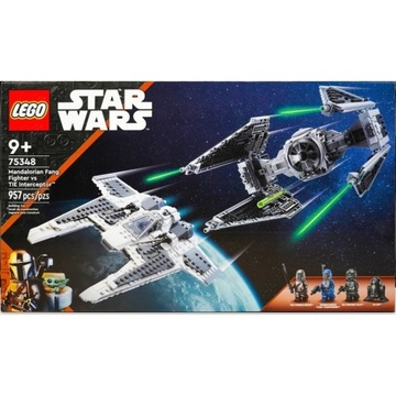 LEGO Star Wars 75348 Mandaloriański Kieł vs TIE