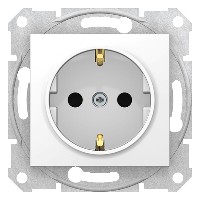 Sedna gniazdo pojedyncze schuko biały SDN3000121 SCHNEIDER