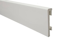 Плинтус 201 БЕЛЫЙ 8см Браво 2,4 МЕТРА Напольная планка 240 СМ