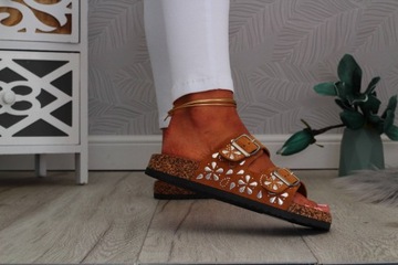 ЖЕНСКИЕ ПРОБКОВЫЕ ШЛЕПАНКИ СО СТИЛЬНЫМИ ПРОФИЛЬНЫМИ ПРЯЖКАМИ