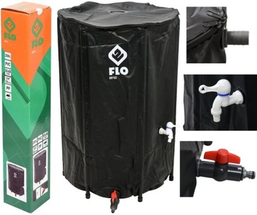 ZBIORNIK NA WODĘ DESZCZOWĄ 250L PVC 89702 SKŁADANY