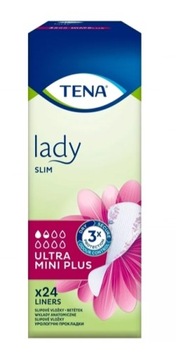 Wkładki anatomiczne, Tena Lady Slim Ultra Mini Plus, 24 sztuki